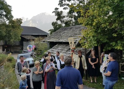 2021 Geburtstagsständchen für unsere Vizebürgermeisterin Traudl Oberbichler